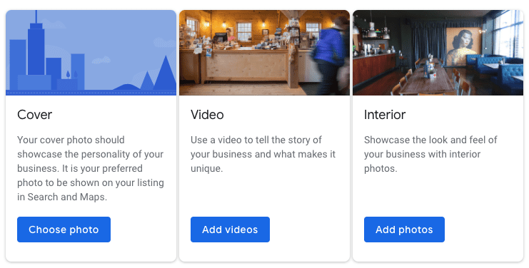 Ajouter des images dans une fiche google my business